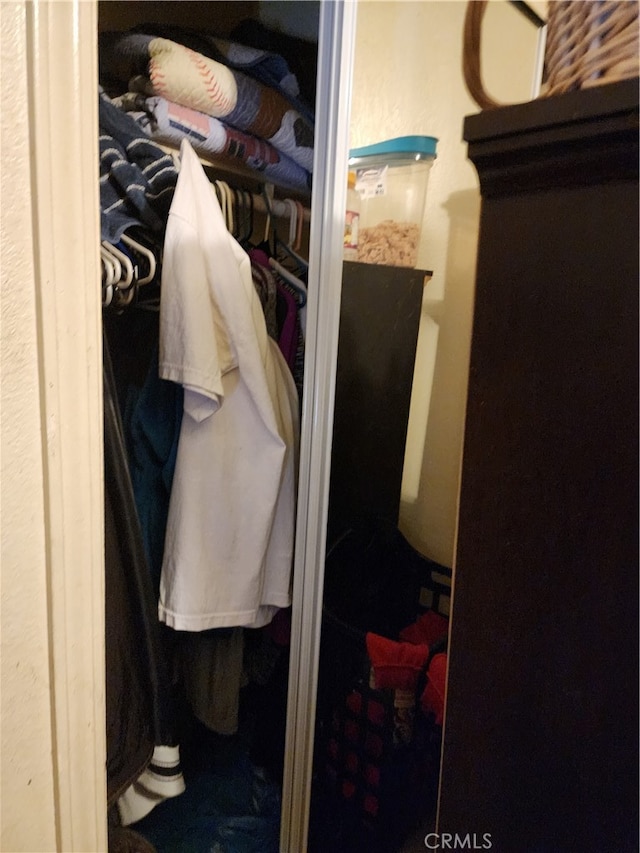 view of closet