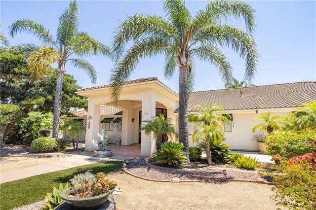 view of mediterranean / spanish house