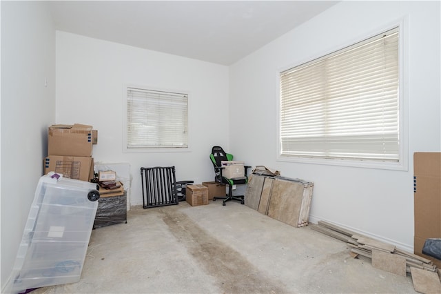 miscellaneous room featuring concrete floors