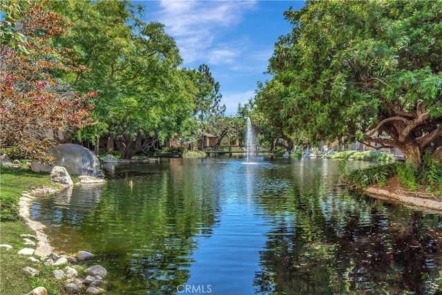 view of water feature