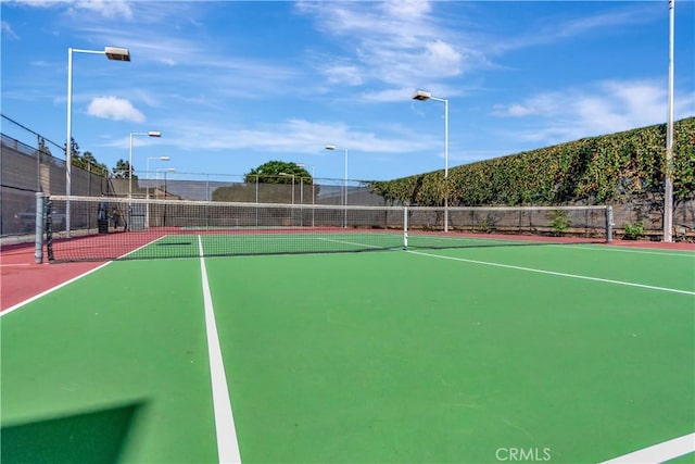 view of tennis court