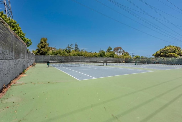 view of sport court