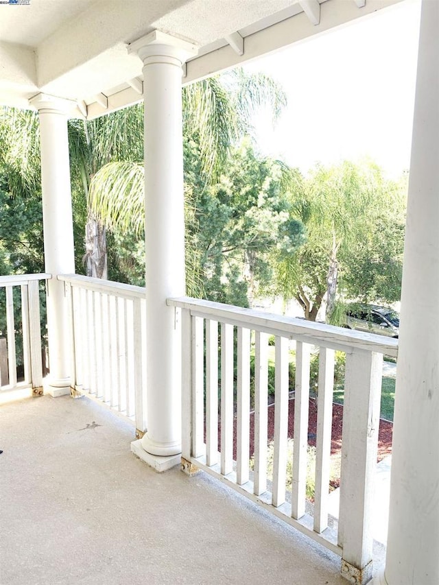 view of balcony