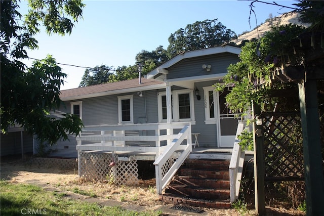 view of rear view of house