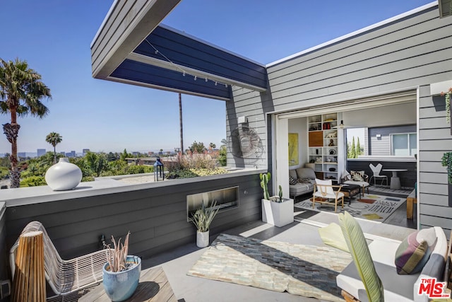 view of patio / terrace featuring an outdoor hangout area