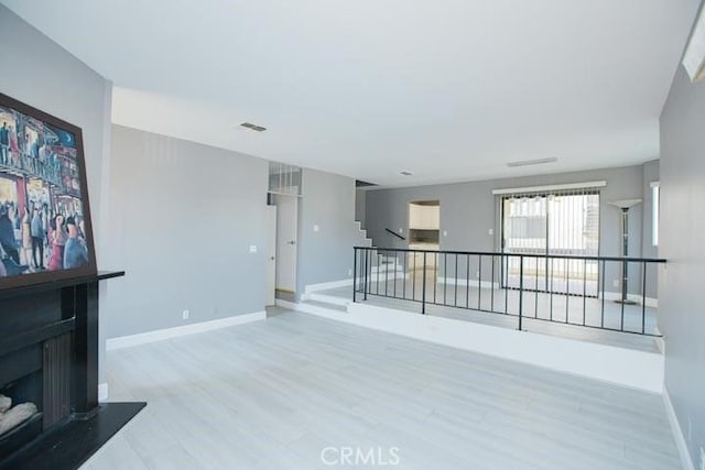 living room featuring hardwood / wood-style floors