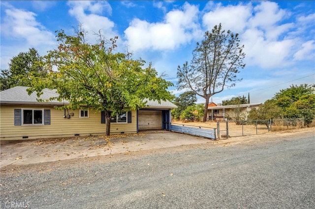 view of front of home