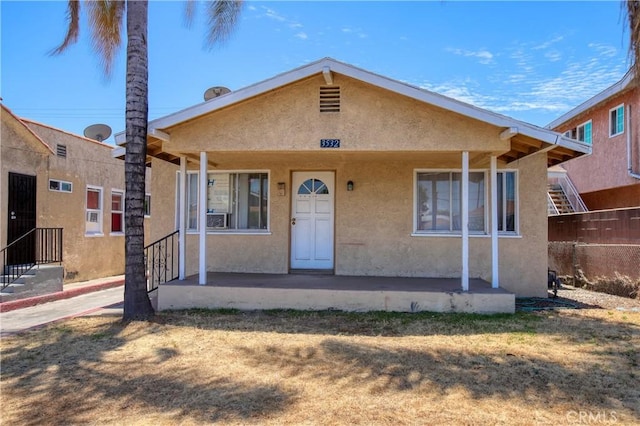 view of front of home featuring a porch