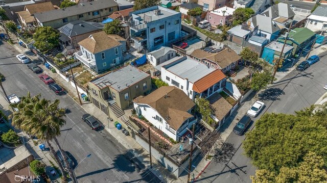 drone / aerial view with a residential view
