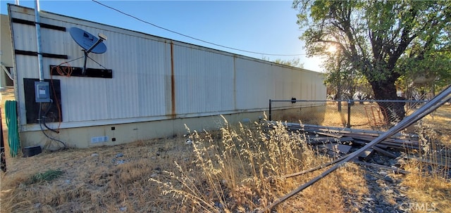 view of side of property