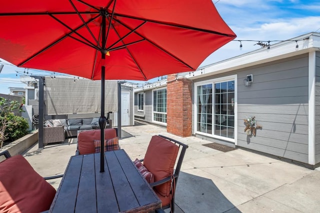 view of patio / terrace featuring outdoor lounge area