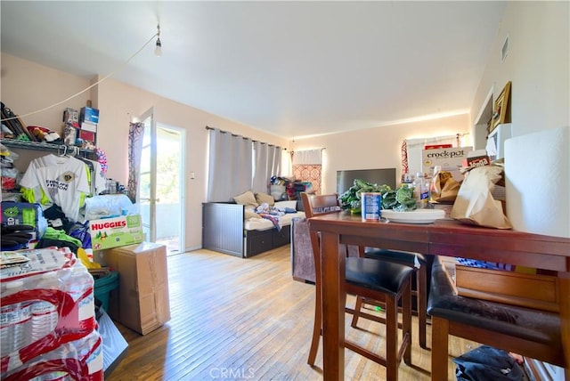 interior space featuring hardwood / wood-style floors