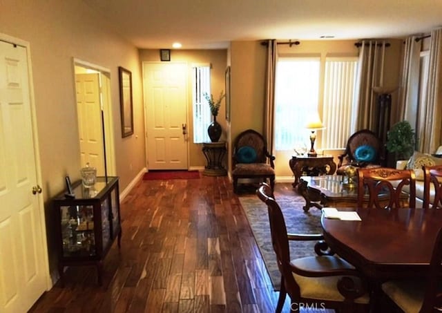 1638 Spyglass Dr, Corona, CA 92883 - living room featuring wood finished floors and baseboards
