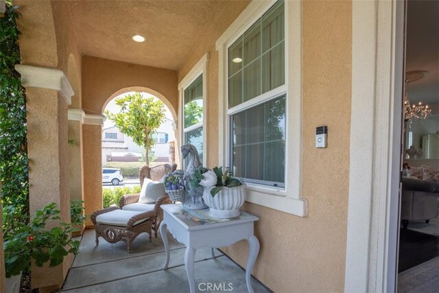 view of patio / terrace featuring a porch