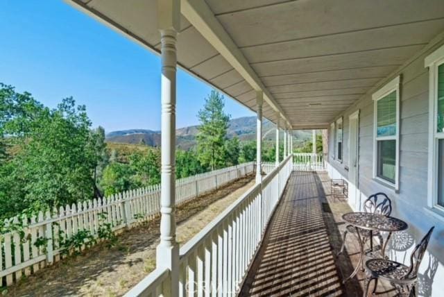 balcony with covered porch