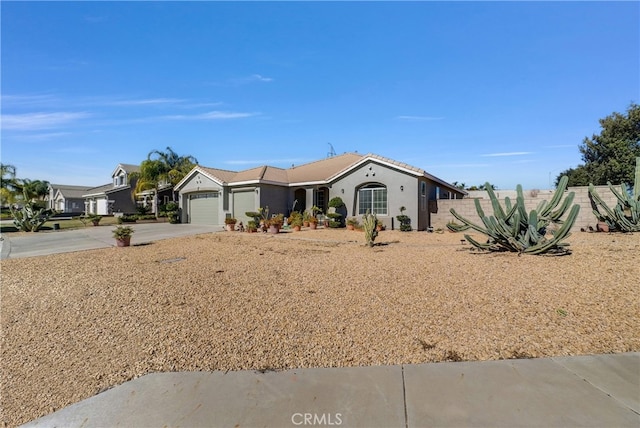 ranch-style house with a garage