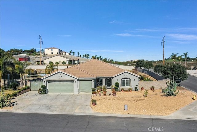 ranch-style house with a garage