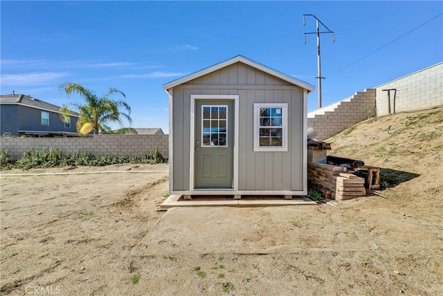 view of outbuilding