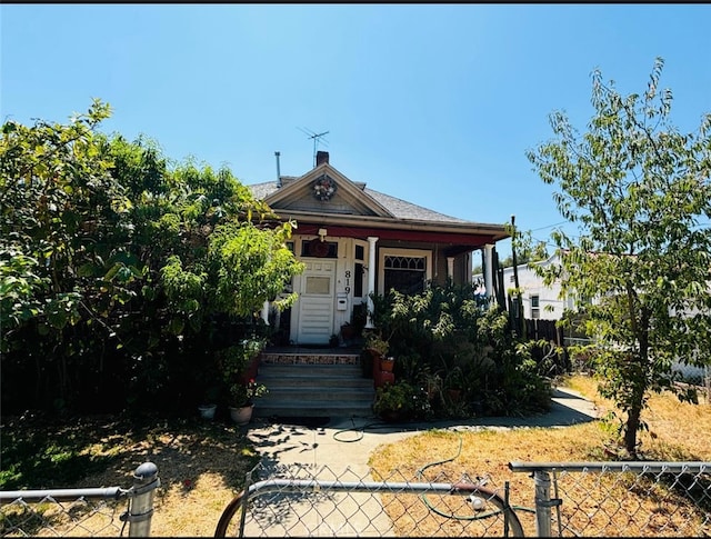 view of front of home