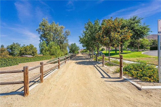 view of road