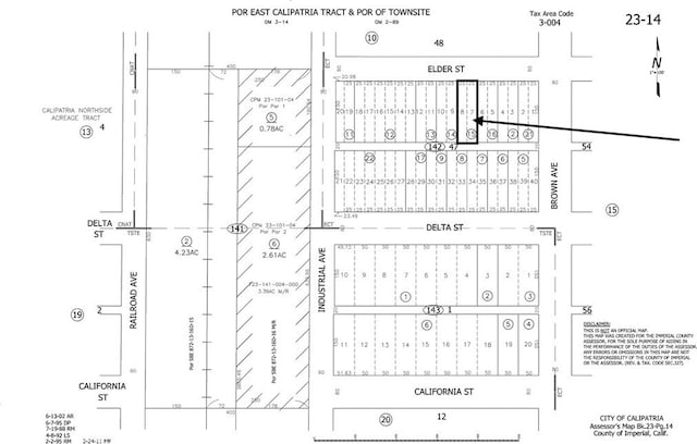 0LOT7 Elder St, Calipatria CA, 92233 land for sale