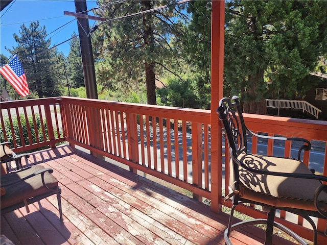 view of wooden terrace