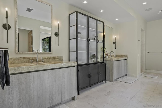 bathroom with vanity