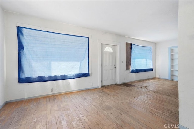 entryway featuring light hardwood / wood-style floors