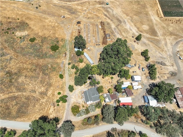 drone / aerial view featuring a rural view