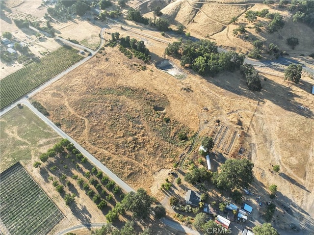 drone / aerial view with a rural view