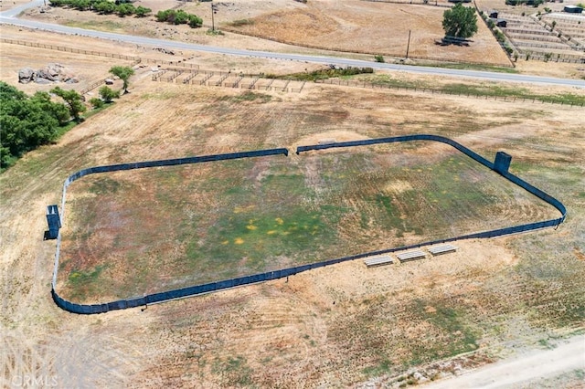 aerial view featuring a rural view