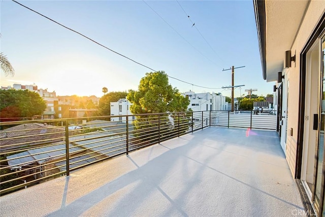 view of patio / terrace featuring a balcony