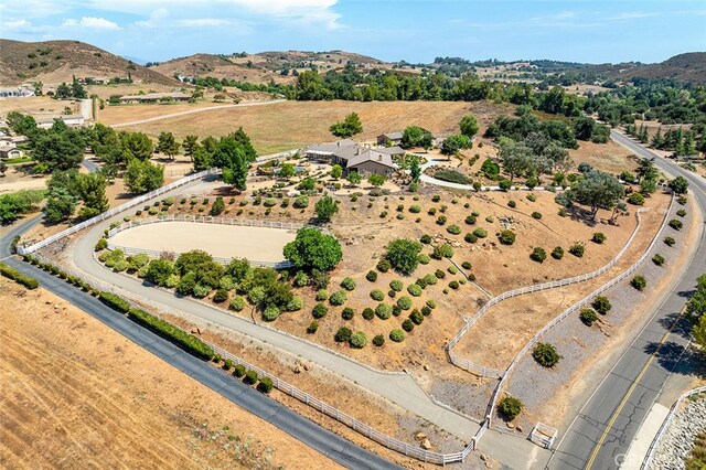 bird's eye view featuring a mountain view