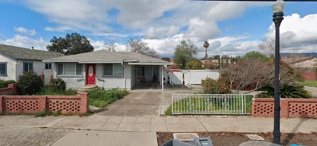 view of front of home