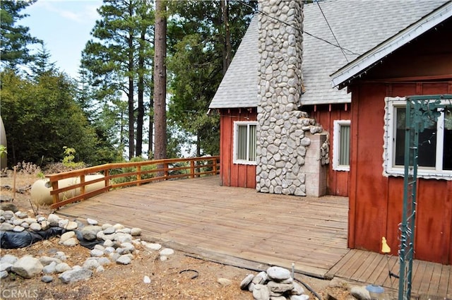 view of wooden terrace