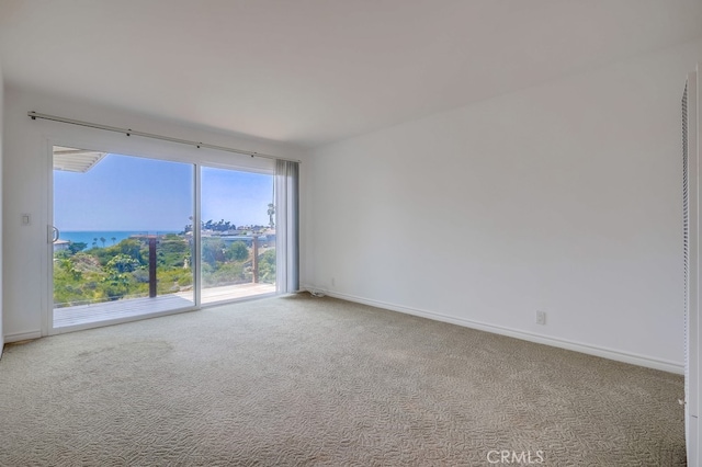 view of carpeted empty room