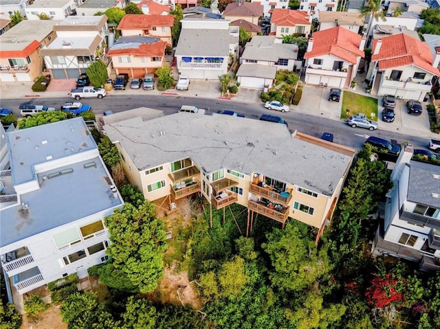 bird's eye view with a residential view