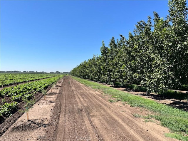 view of road featuring a rural view