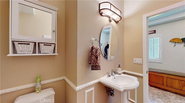 919 Venus Way, Crestline, CA 92325 - half bath with a sink and toilet