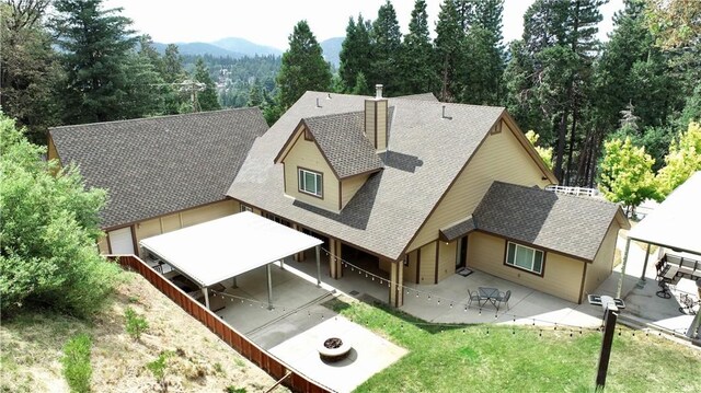 919 Venus Way, Crestline, CA 92325 - birds eye view of property featuring a mountain view