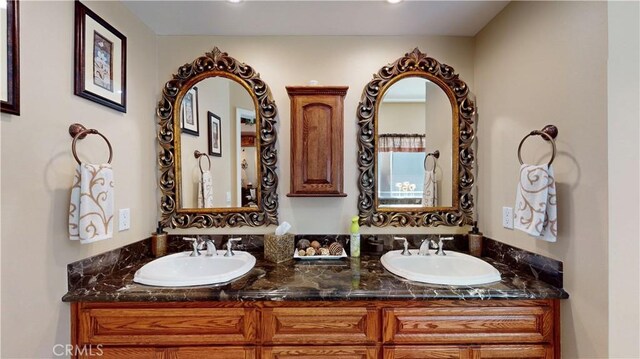 919 Venus Way, Crestline, CA 92325 - full bathroom featuring a sink and double vanity