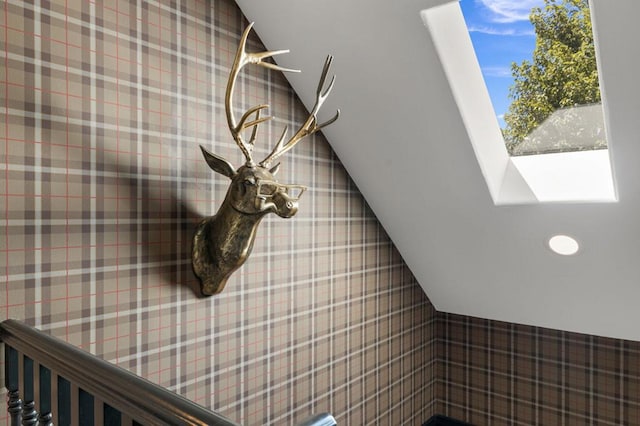 room details with a skylight