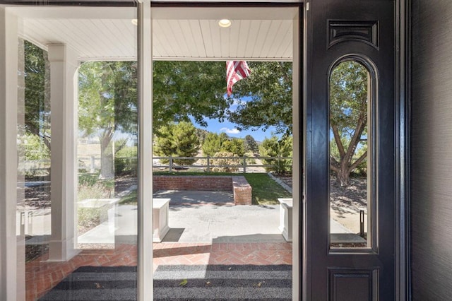 doorway featuring a wealth of natural light