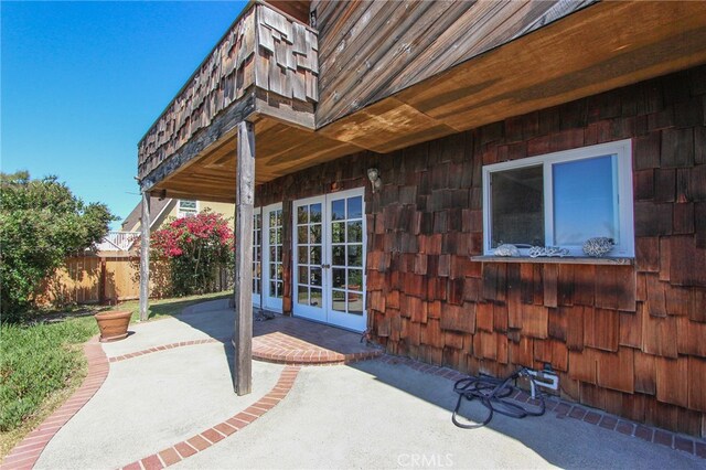 view of patio / terrace with french doors