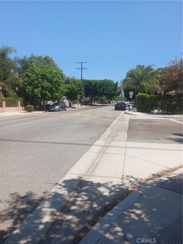 view of street