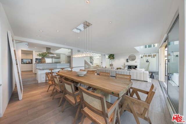 dining room featuring hardwood / wood-style flooring