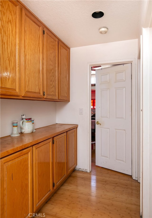 kitchen featuring light hardwood / wood-style flooring