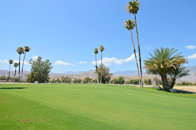 view of property's community featuring a mountain view