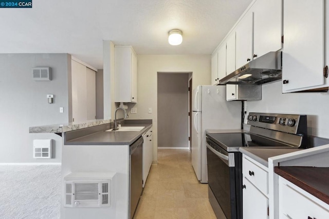 kitchen featuring white cabinetry, appliances with stainless steel finishes, and sink