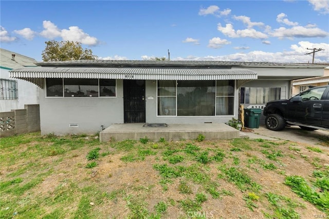 view of back of property